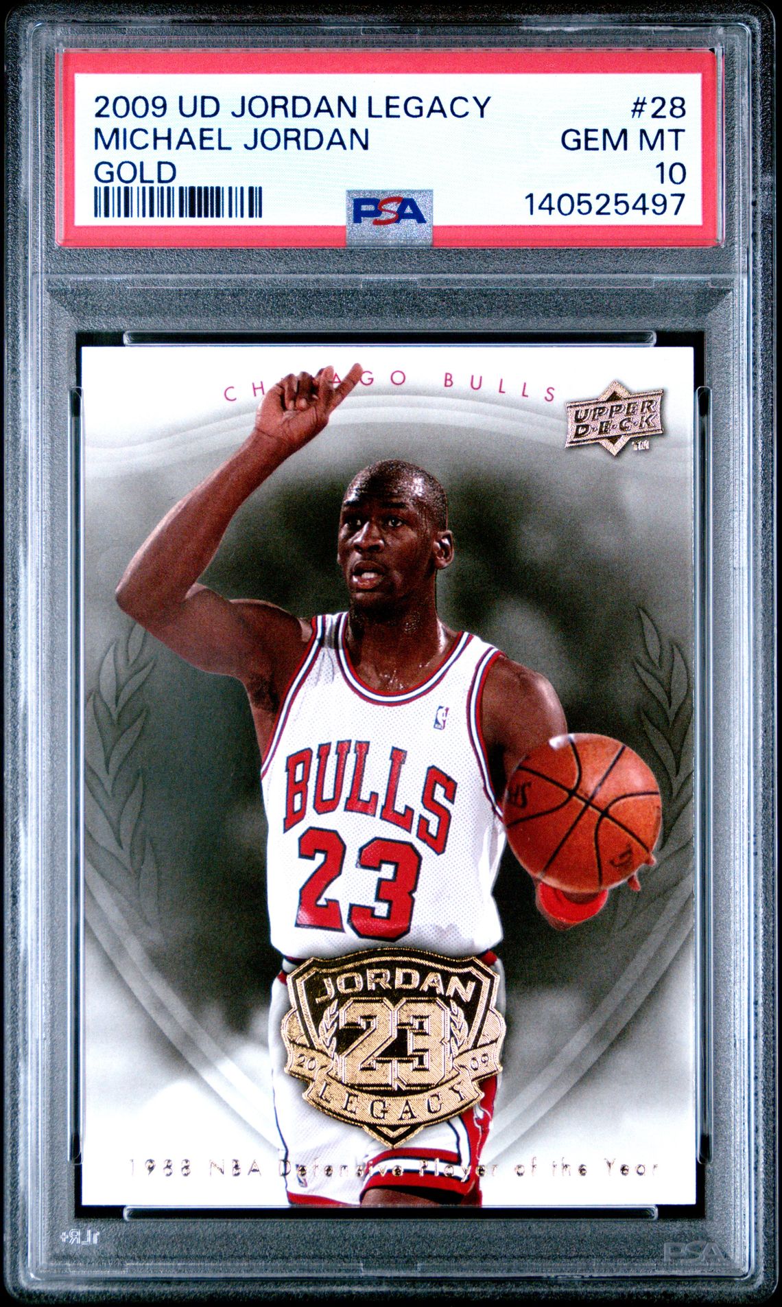 2009 Upper Deck UPPER DECK JORDAN LEGACY GOLD #28 Michael Jordan front
