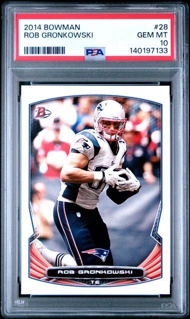 2014 Bowman #28 Rob Gronkowski front