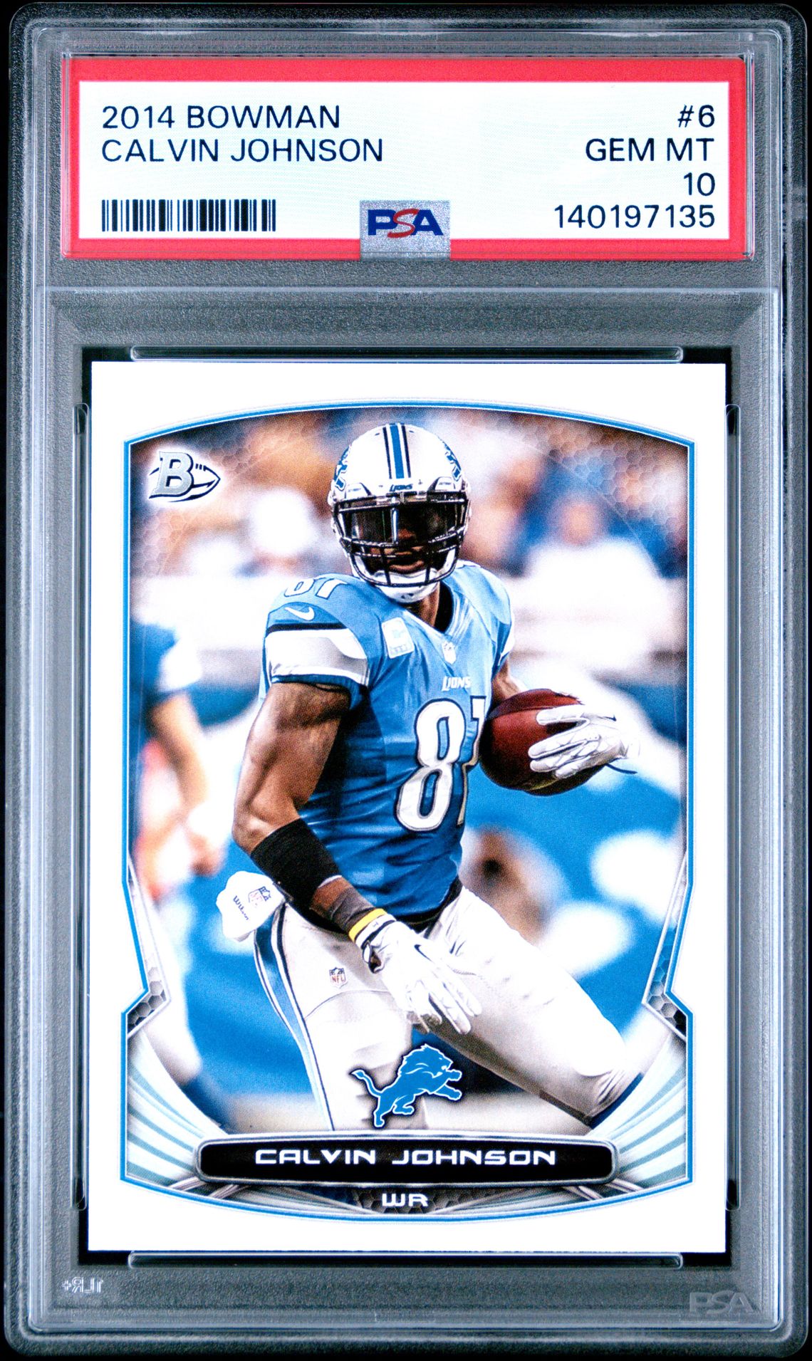 2014 Bowman BOWMAN #6 Calvin Johnson front