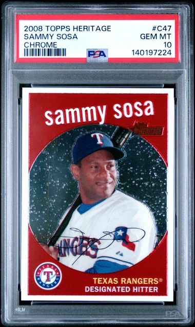 2008 Topps TOPPS HERITAGE CHROME Chrome #C47 Sammy Sosa front