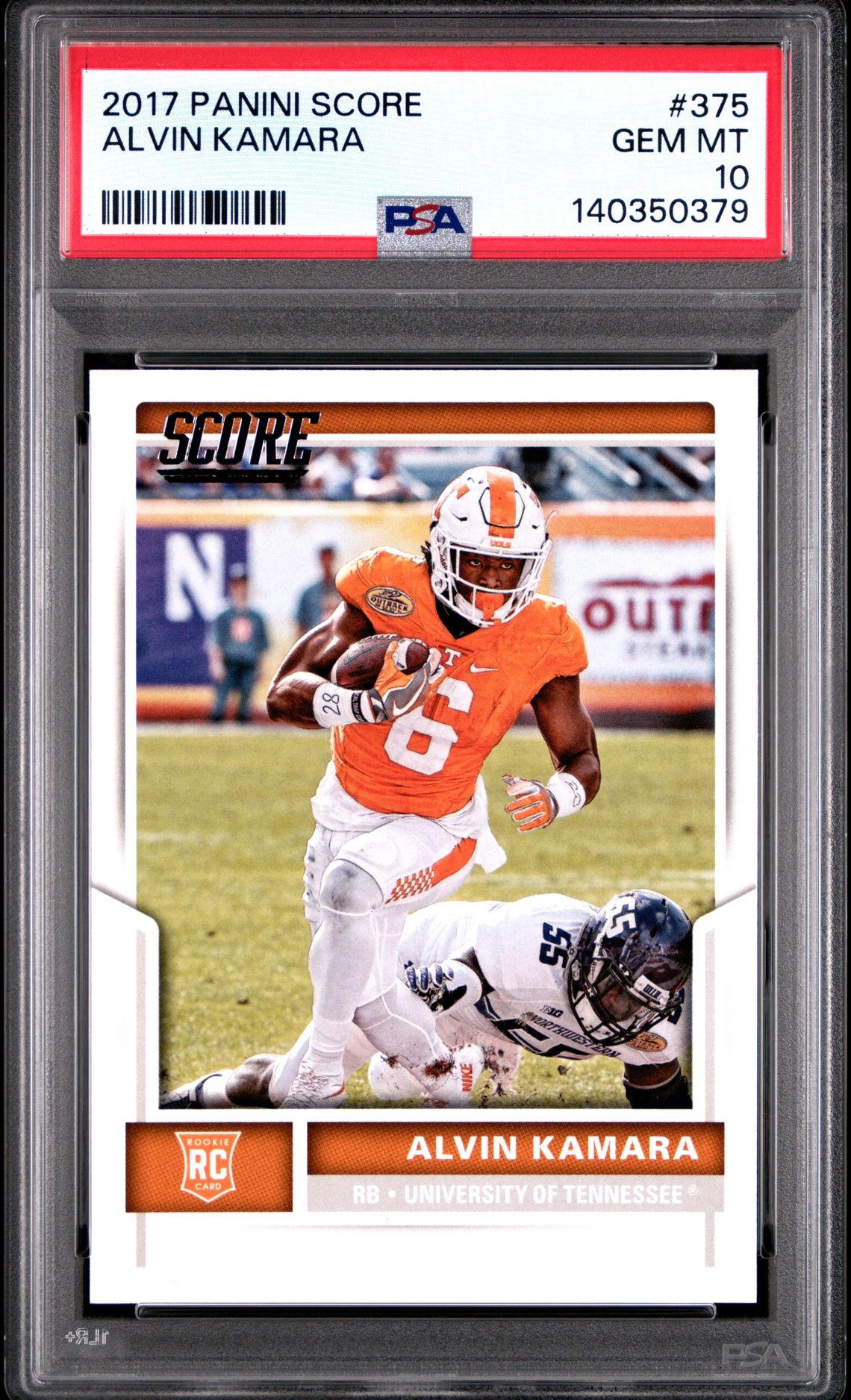 2017 Panini PANINI SCORE #375 Alvin Kamara front