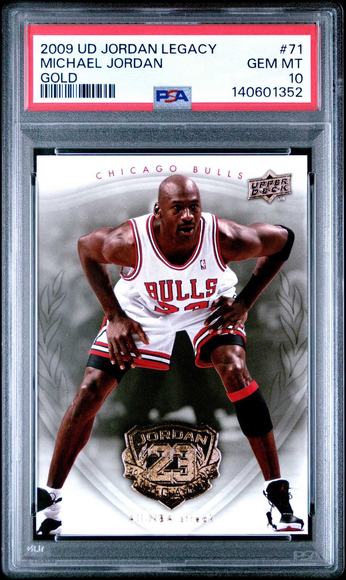 2009 Upper Deck UPPER DECK JORDAN LEGACY GOLD #71 Michael Jordan front