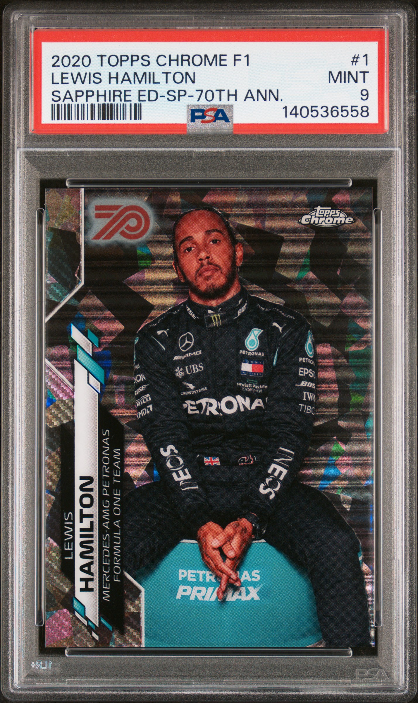 2020 Topps Chrome F1 #200 George Russell RC Purple Refractor #373 