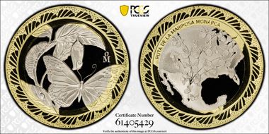 (2024)-Mo Medal Monarch Butterly Route Bi-Metallic PR70DCAM