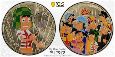 (2021)-Mo Medal Balero Colorized Coining Traditions - El Chavo MS69