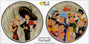 (2021)-Mo Medal Serenatas Colorized Coining Traditions - El Chavo MS70