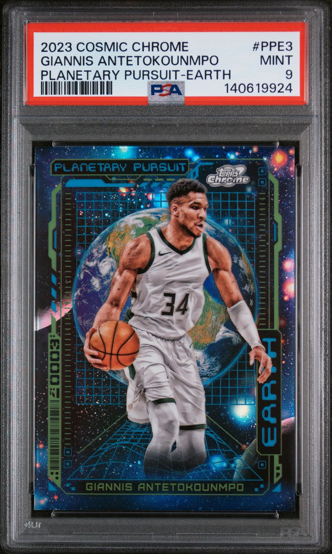2023 Topps Topps Cosmic Chrome Planetary Pursuit #PPE3 Giannis Antetokounmpo front