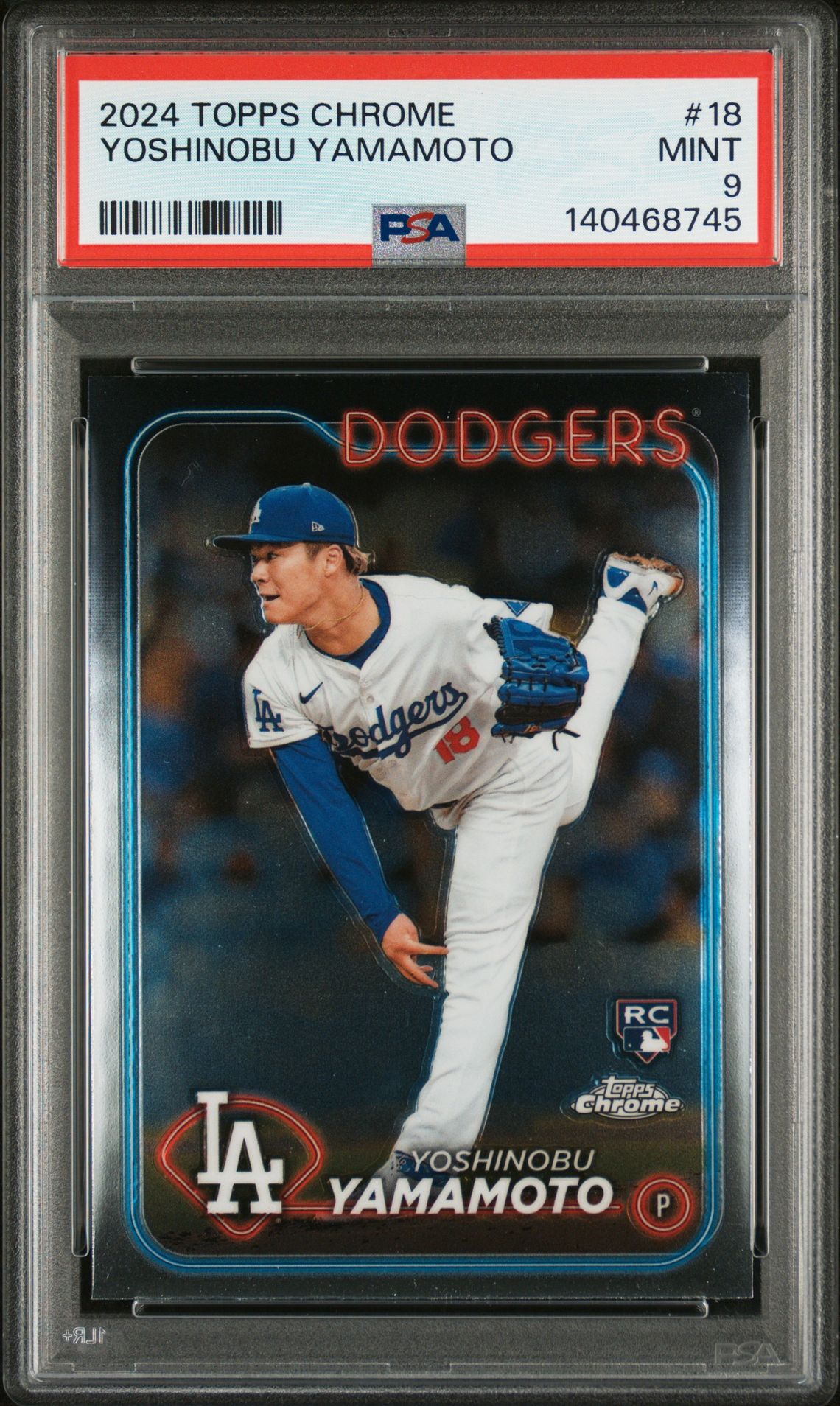 2024 Topps Topps Chrome #18 Yoshinobu Yamamoto front