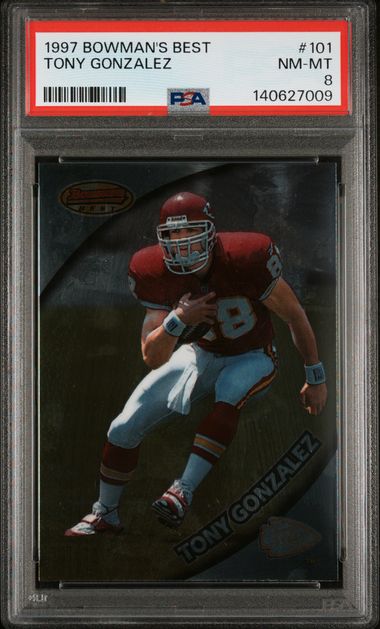 1997 Bowman Bowman's Best #101 Tony Gonzalez front