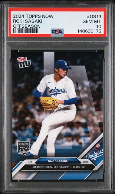 2024 Topps Topps Now #OS13 Off-Season Roki Sasaki front
