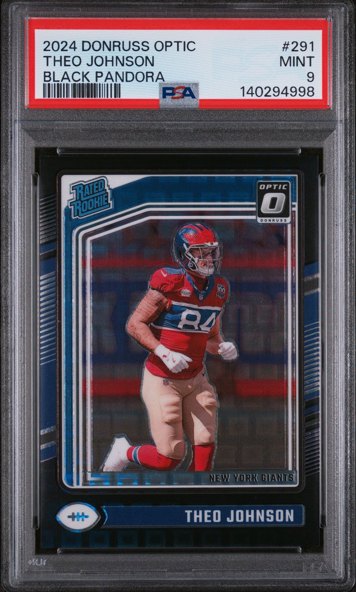 2024 Panini PANINI DONRUSS OPTIC BLACK PANDORA #291 Theo Johnson front