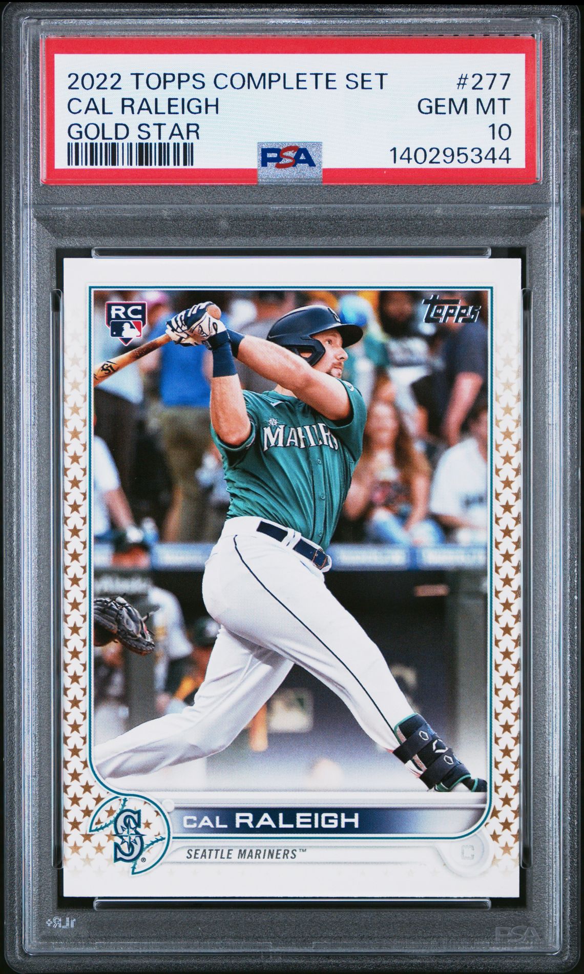 2022 Topps TOPPS COMPLETE SET GOLD STAR #277 Cal Raleigh front
