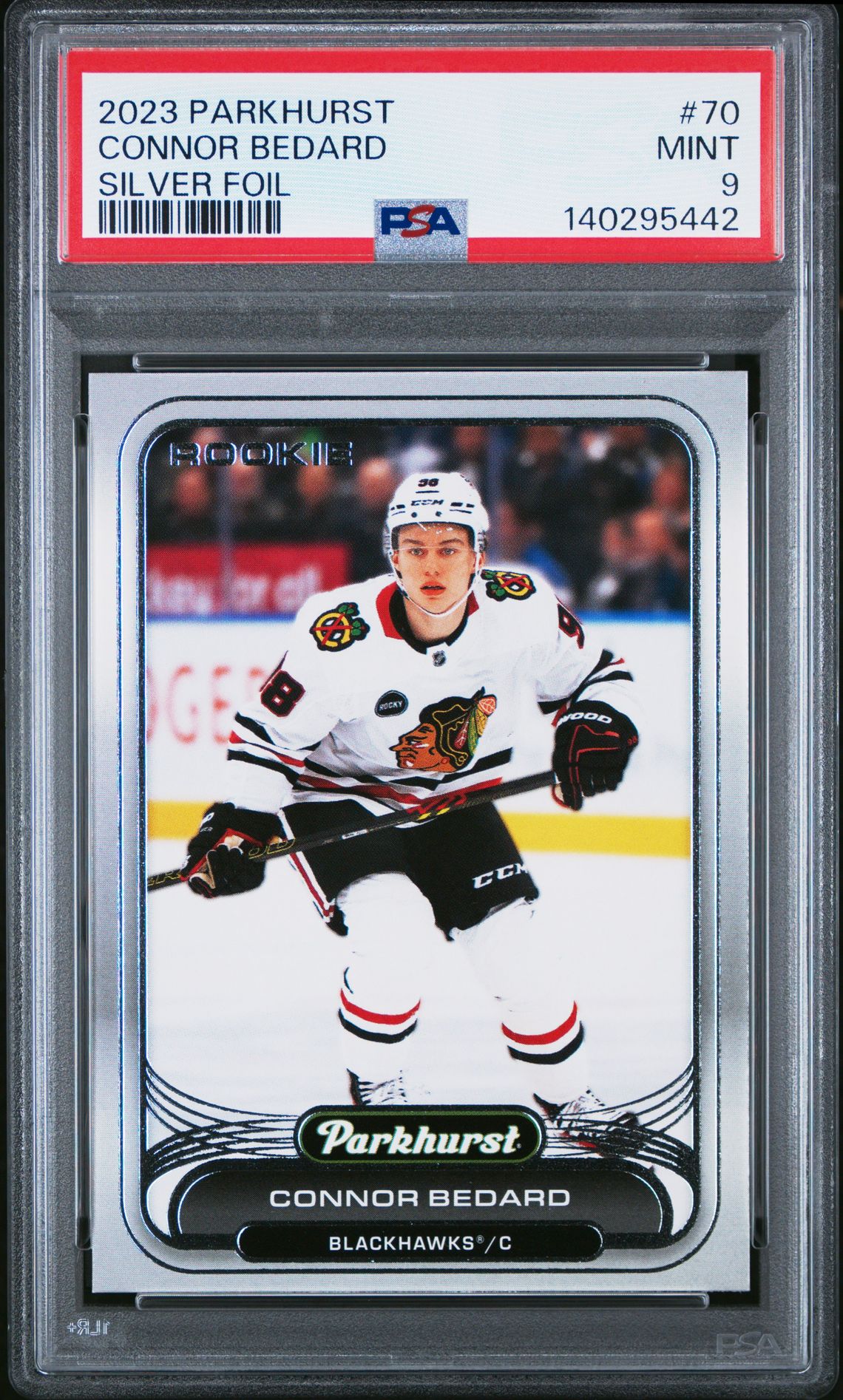 2023 Upper Deck UPPER DECK PARKHURST SILVER FOIL #70 Connor Bedard front