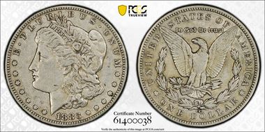 1883-CC $1 XF40