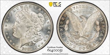 1882 $1 MS63