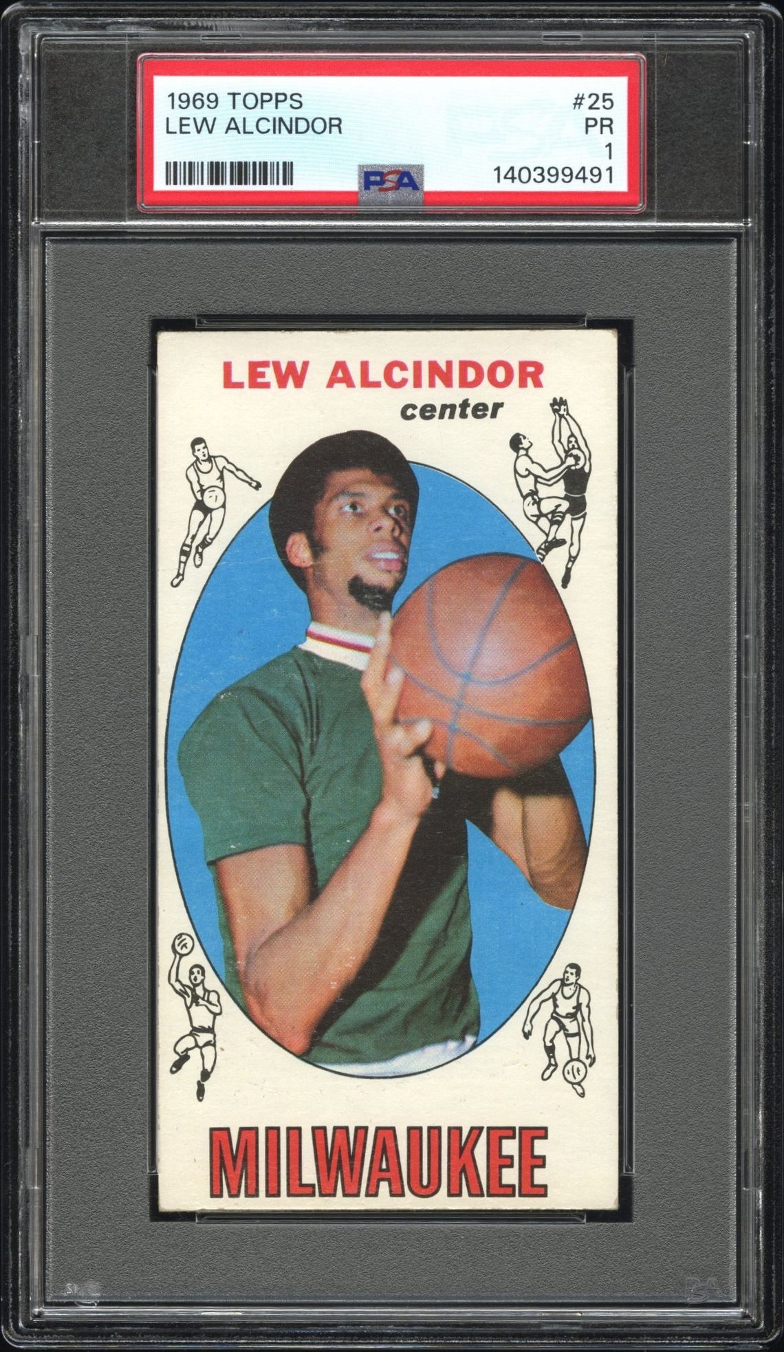 1969 Topps TOPPS #25 Lew Alcindor front