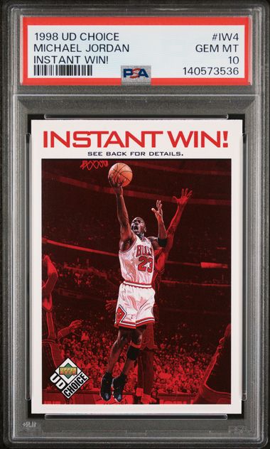 1998 Ud Ud Choice Instant Win INSTANT WIN! #IW4 Michael Jordan front