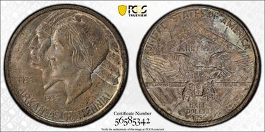 1935-D 50C Arkansas MS66+ 