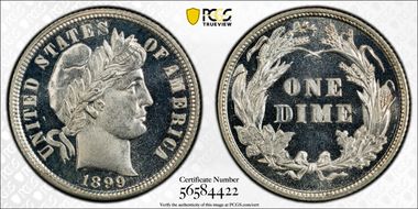1899 10C PR65CAM