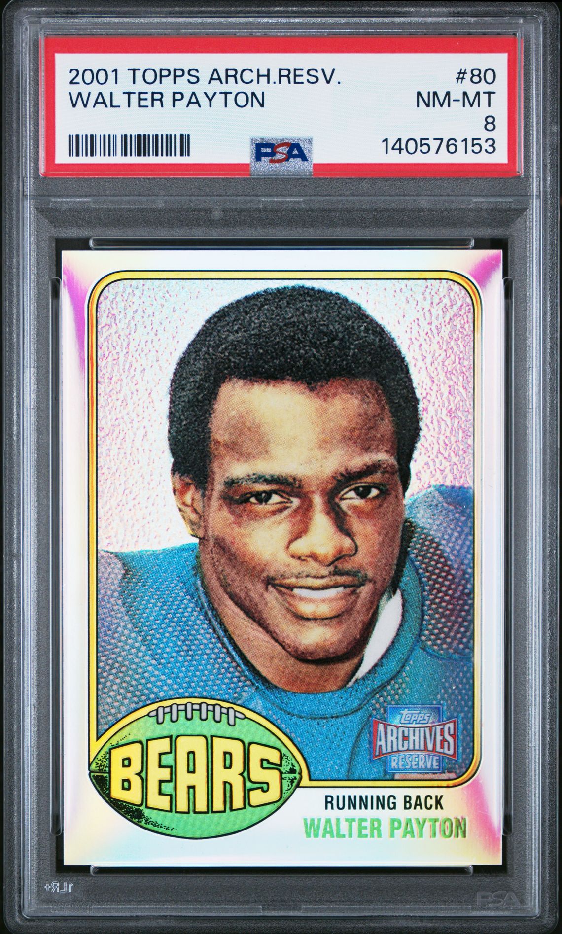 2001 Topps TOPPS ARCHIVES RESERVE #80 Walter Payton front