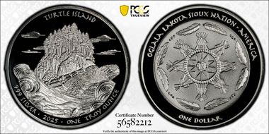 2025 $1 Turtle Island Ag Ogala Lakota PR69DCAM