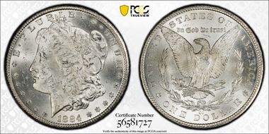 1884-CC $1 MS63