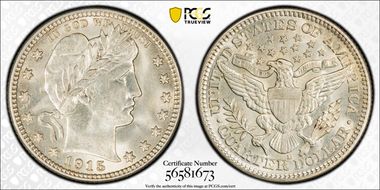 1915-D 25C MS63