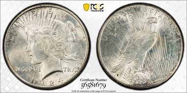 1924-S $1 MS62
