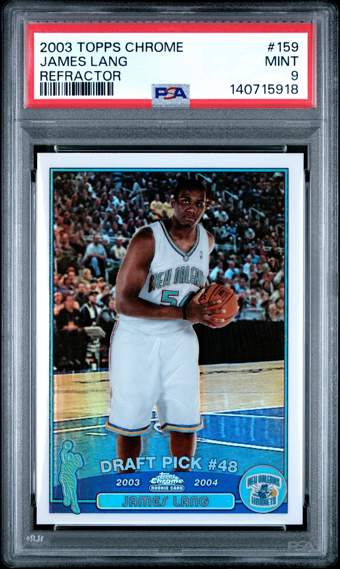 2003 Topps Chrome TOPPS CHROME REFRACTOR #159 James Lang front