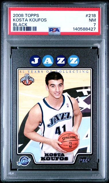 2008 Topps Black #218 Kosta Koufos front