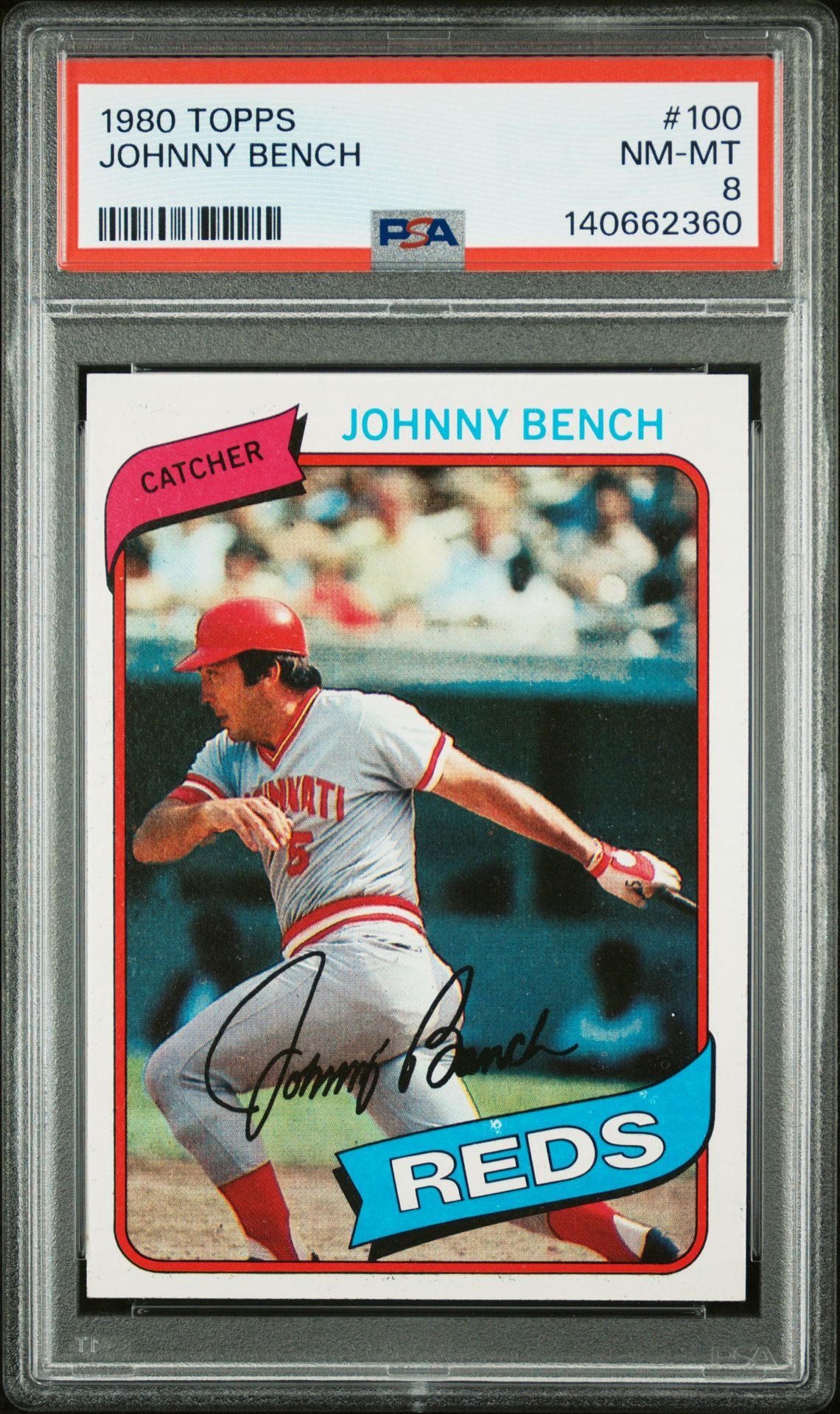 1980 Topps TOPPS #100 Johnny Bench front