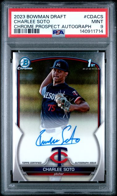 2023 Bowman Bowman Draft Chrome #CDA-CS Charlee Soto Au front