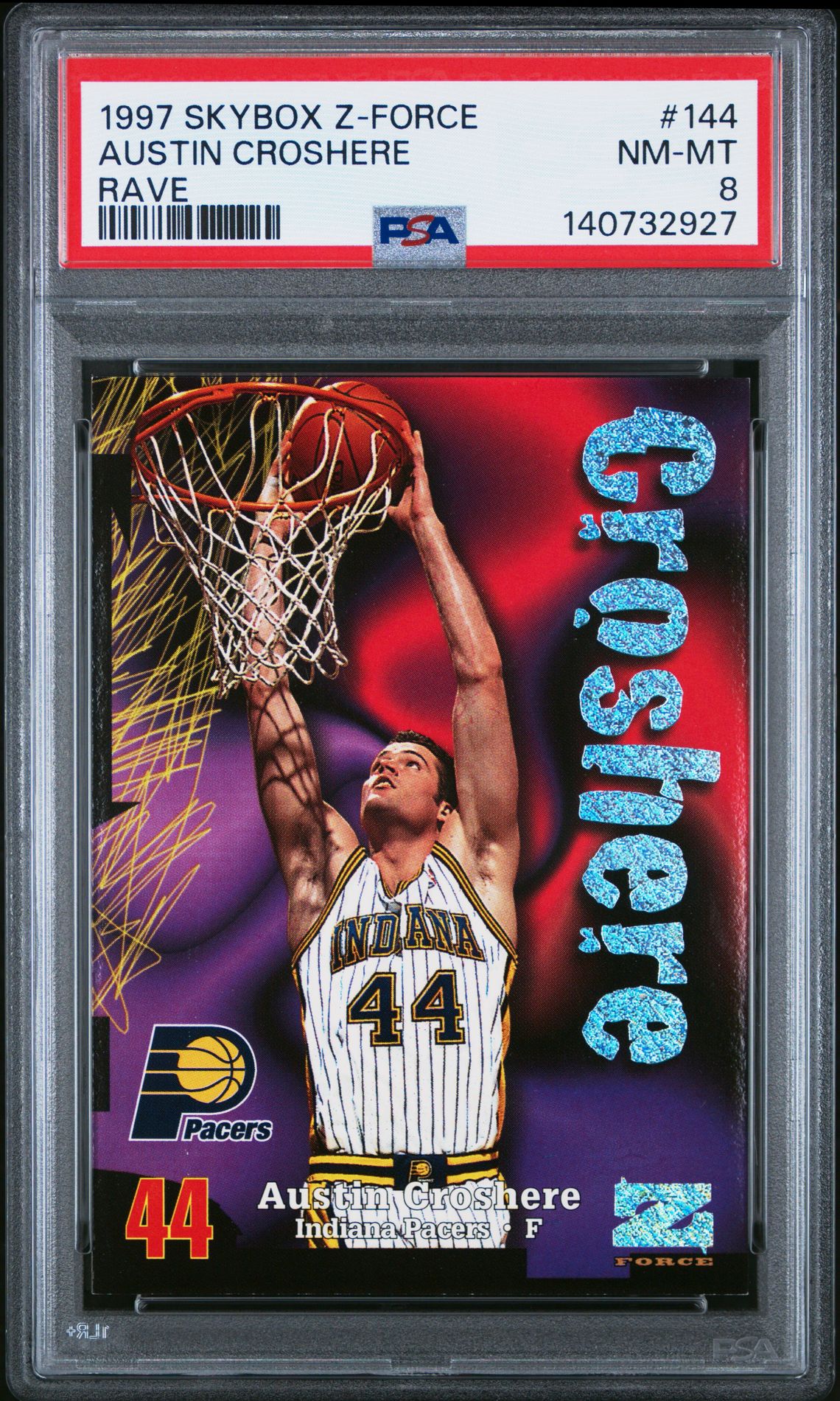 1997 SkyBox SKYBOX Z-FORCE RAVE #144 Austin Croshere front