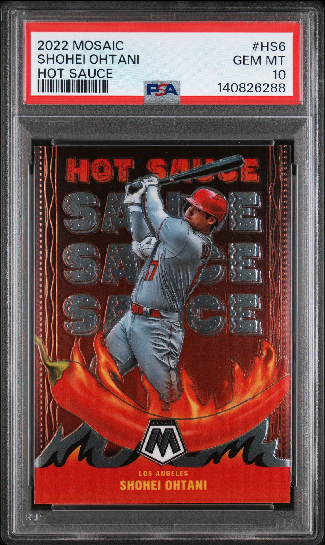 2022 Panini PANINI MOSAIC HOT SAUCE #HS6 Shohei Ohtani front