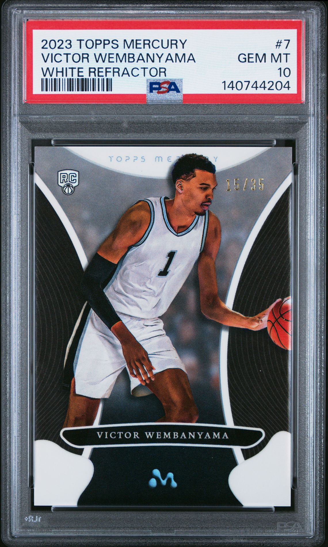 2023 Topps TOPPS MERCURY: VICTOR WEMBANYAMA Refractor #7 Victor Wembanyama front