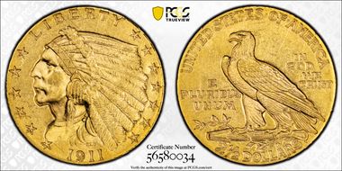 1911 $2.50 MS63