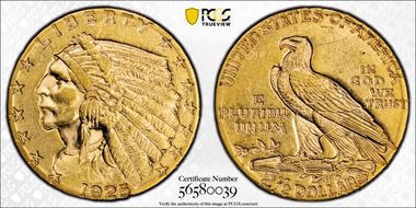 1925-D $2.50 MS62