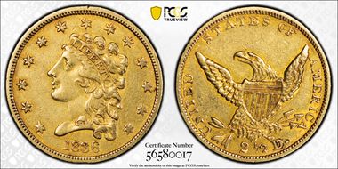1836 $2.50 HM-1 N1