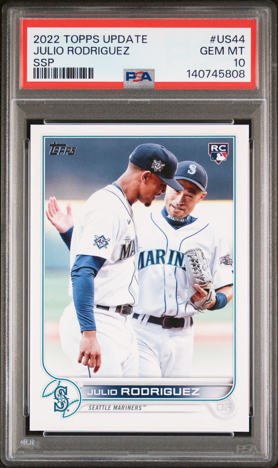 2022 Topps TOPPS UPDATE Ssp #US44 Julio Rodriguez front