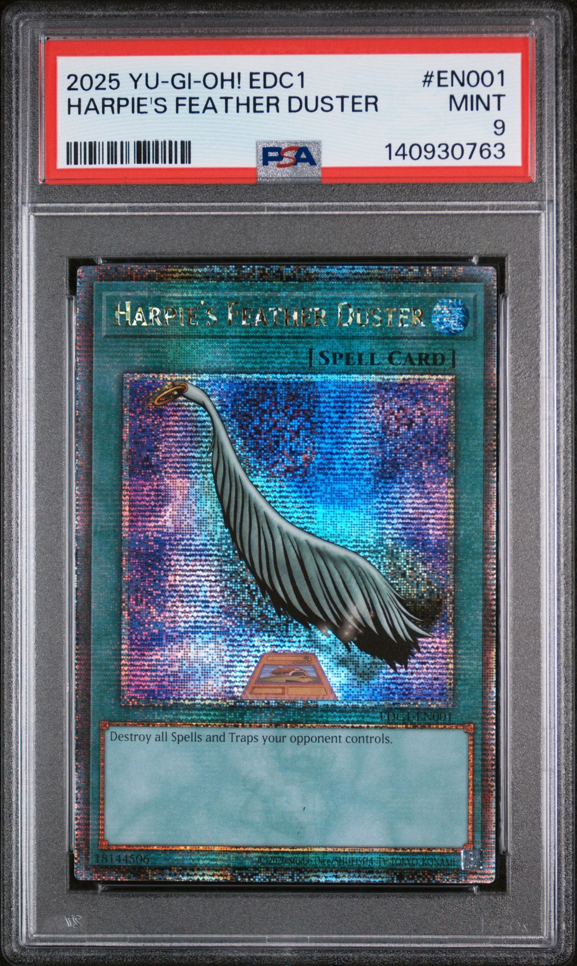 2025 Yu-Gi-Oh! Yu-Gi-Oh #EN001 Harpie's Feather Duster front