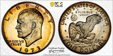 1973-S $1 Silver PR66
