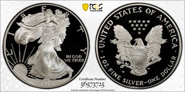 1995-W $1 Silver Eagle PR70DCAM