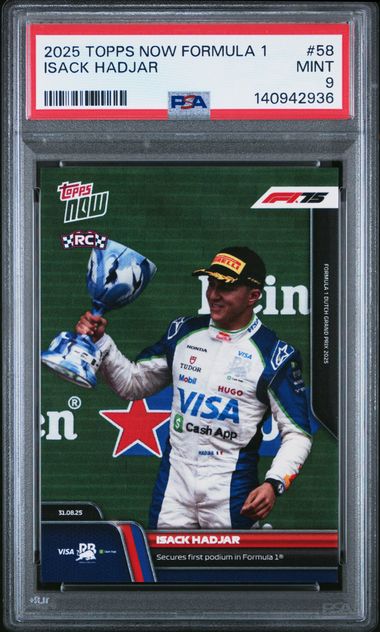 2025 Topps Now #58 Isackhadjar front