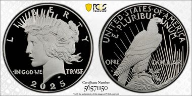 2025-S $1 Peace Dollar PR69DCAM