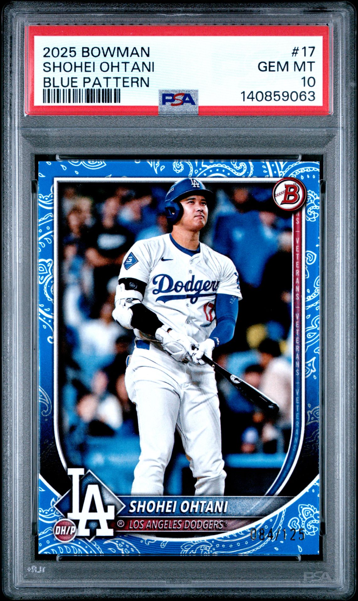 2025 Bowman BOWMAN BLUE PATTERN #17 Shohei Ohtani front