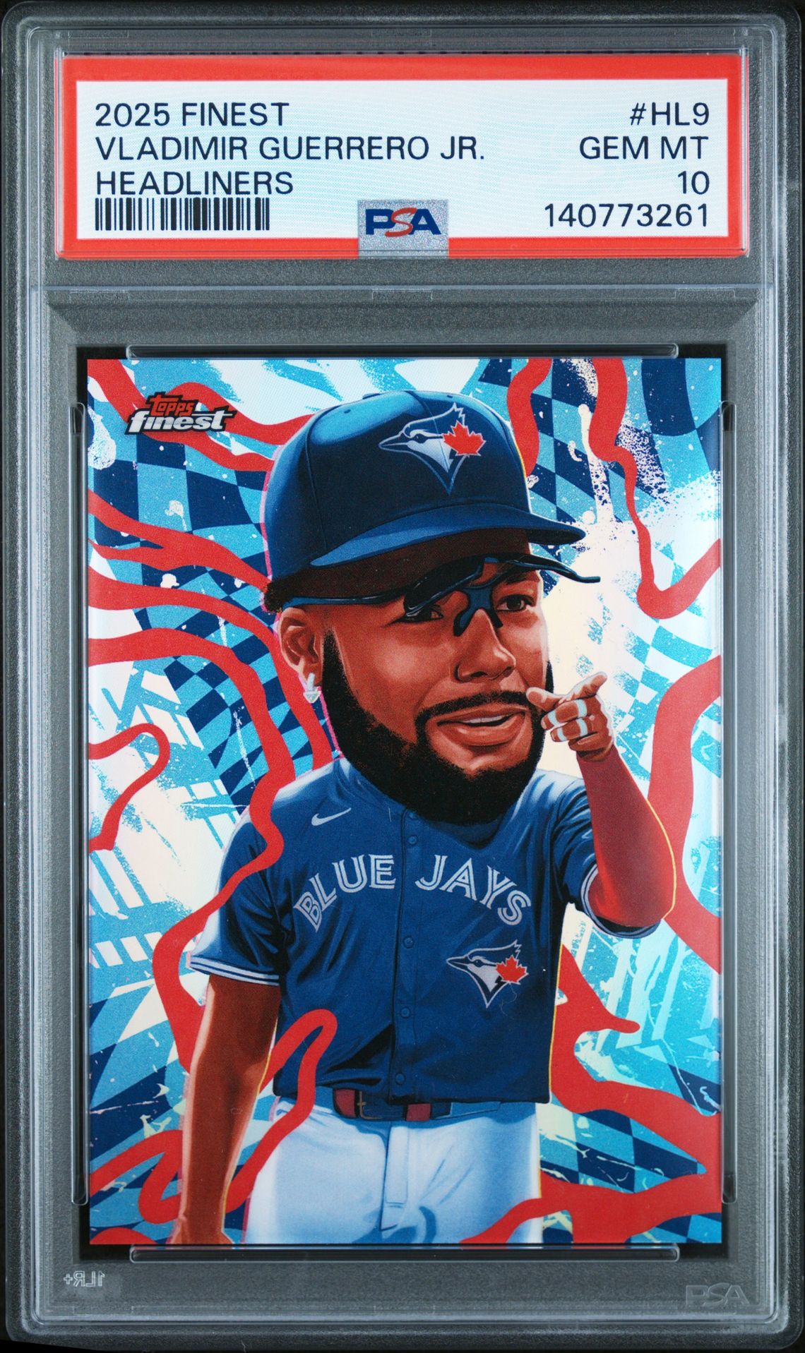 2025 Topps TOPPS FINEST HEADLINERS #HL9 Vladimir Guerrero Jr. front