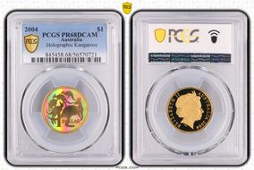 2004 $1 Holographic Kangaroos PR68DCAM