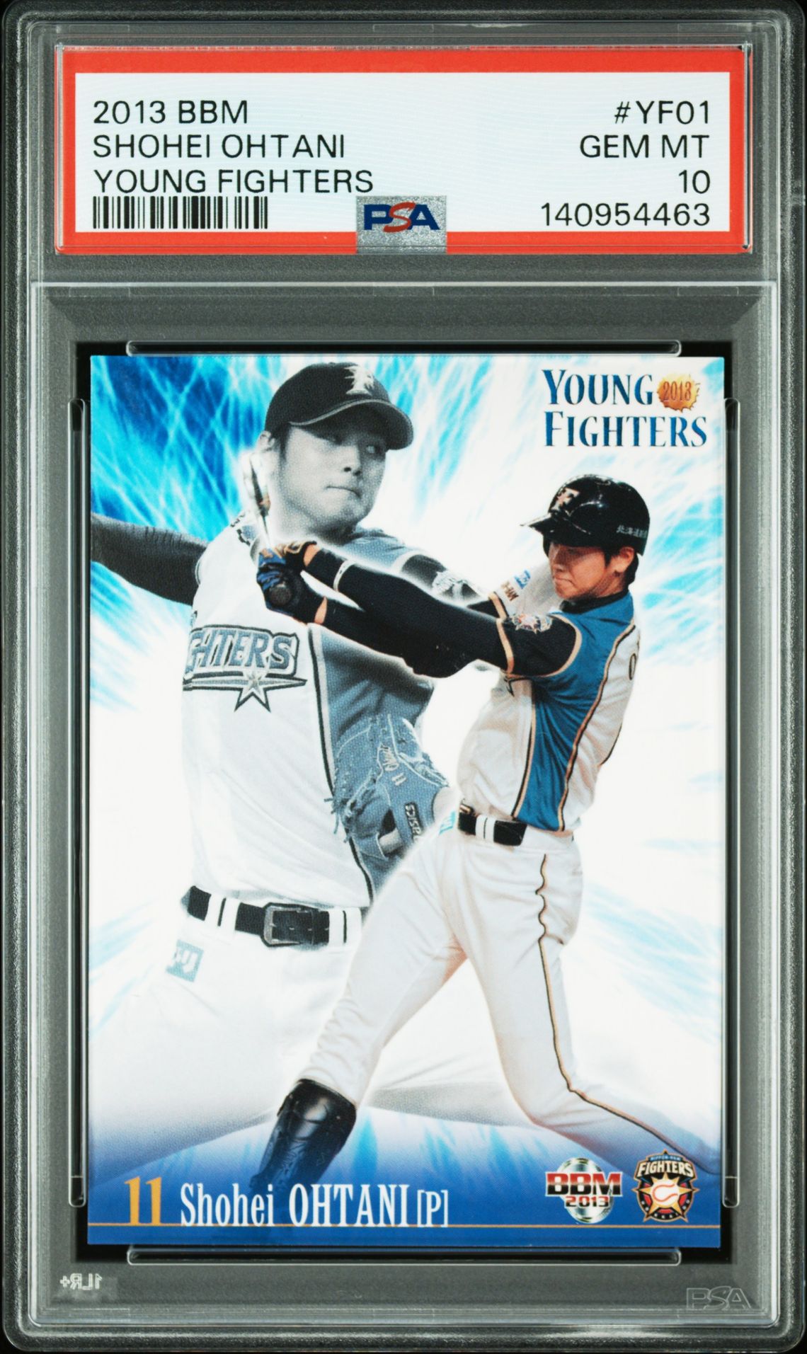 2013 BBM BBM HOKKAIDO NIPPON HAM YOUNG FIGHTERS #YF01 Shohei Ohtani front