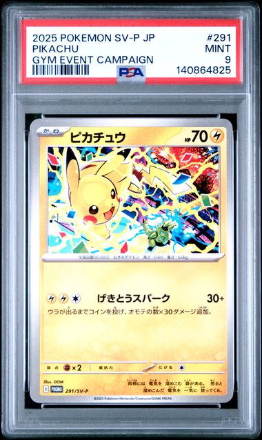 2025 Pokemon GYM EVENT CAMPAIGN #291 Pikachu front