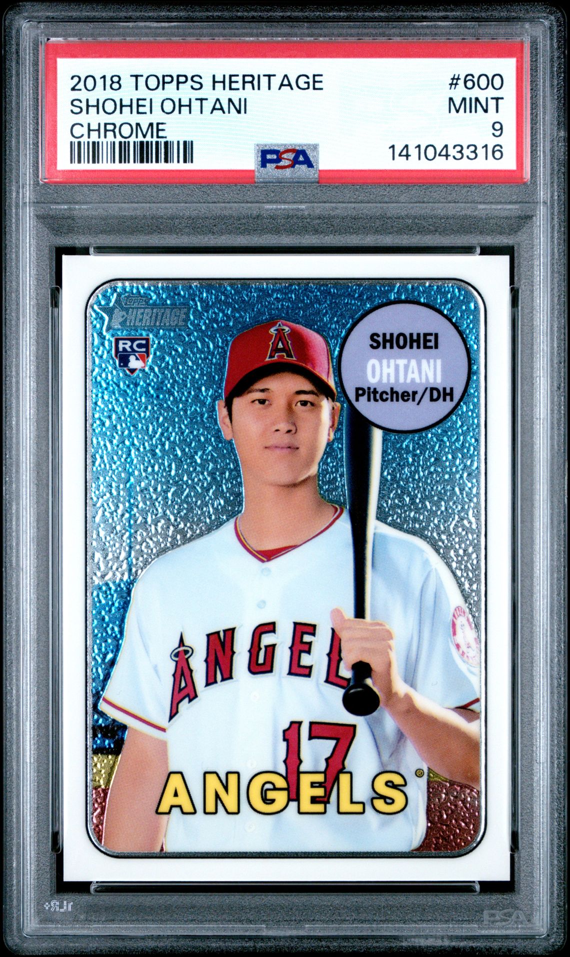 2018 Topps TOPPS HERITAGE Chrome #600 Shohei Ohtani front